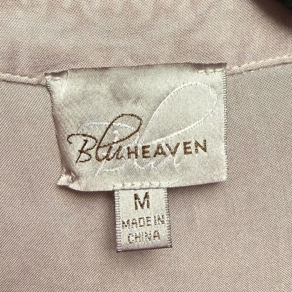 Bluheaven Mauve Plum Duster Flare Medium Boho Western - Picture 6 of 7